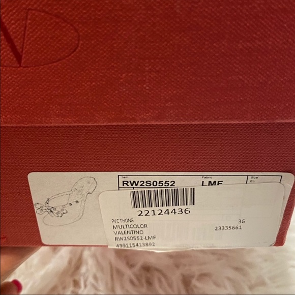 NIB Valentino rockstud glitter sandals 36 - Picture 4 of 6